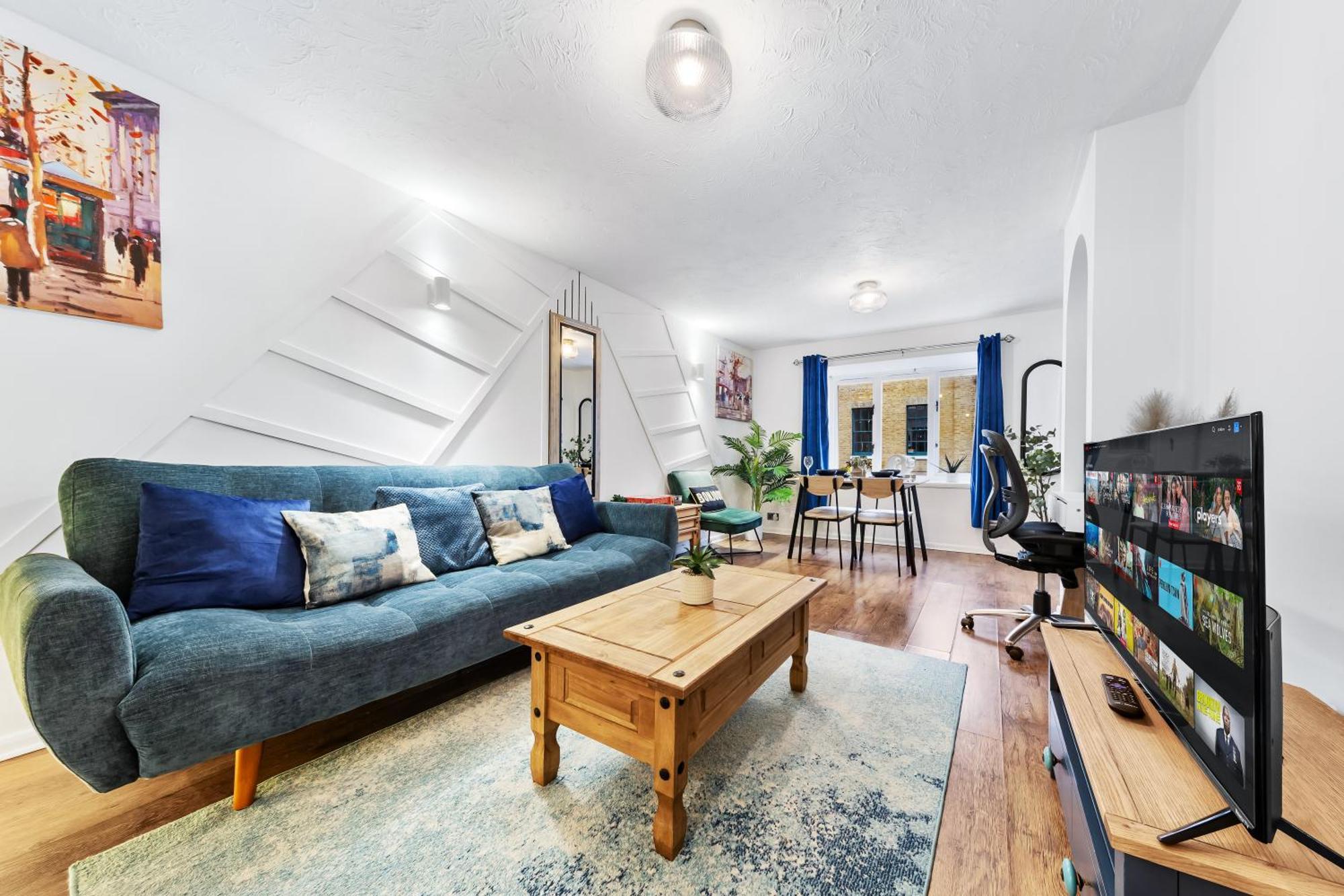 Quirky Canary 2Bed, Free Parking, Smart Tv & Games London Bagian luar foto